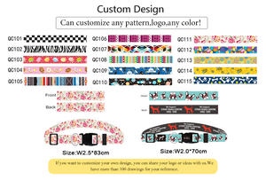 2025 suministros personalizados de lujo para mascotas, varios diseños, Collar de seguridad de poliéster para gatos, nuevo estampado de nailon personalizado barato - Product Image 5