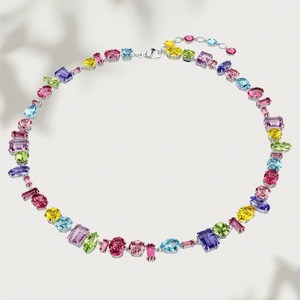 Set di Gioielli Serie Candy Heart - Bracciale, <span class=keywords><strong>Collana</strong></span>, Anello, Orecchini in Cristallo Sfumato - Accessori di Lusso ed Eleganza - Product Image 2