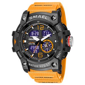 SMAEL 8007 Nuevo Reloj Deportivo Analógico de Doble Hora para Hombre, Luminoso, Resistente al Agua 3ATM, Reloj Digital - Product Image 6