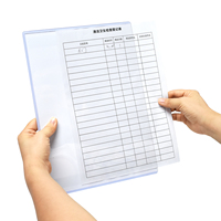 Carpeta Magnética para Archivos, Portadocumentos Transparente de PVC con Tiras Magnéticas, Organizador de Archivos Horizontal y Vertical A3 A4 para Oficina y Escuela