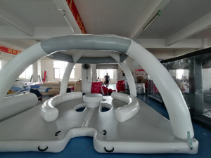 Hot Bán 8 10 Người Inflatable Dock Sàn Hồ Bơi Float Inflatable Nổi Nền Tảng Đảo Lều Cho Nước Giải Trí Giải Trí Giải Trí - Product Image 4