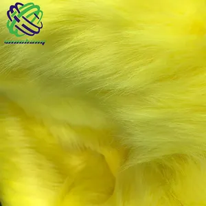 Fur Fabric Faux Luxury Style Fabric Red Long Pile Faux Fur High Pile Faux Fur For Garment Home Textile