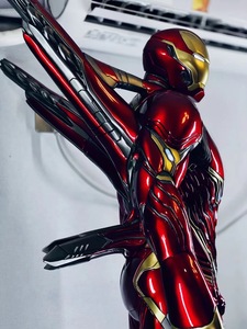 Statue Iron Man MK50 grandeur nature 220 cm en fibre de verre, figurine de film, sculpture de super-héros <span class=keywords><strong>Marvel</strong></span> avec éclairage LED pour la décoration de cinéma et de centre commercial - Product Image 5