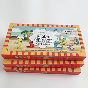 educational boxset flashcards customs printing with paperboard box packaging
