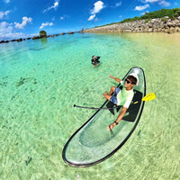 Bateau transparent de haute qualité clair LLPDE auvent électrique en plastique quai flottant Supboard lac usage commercial en gros à vendre
