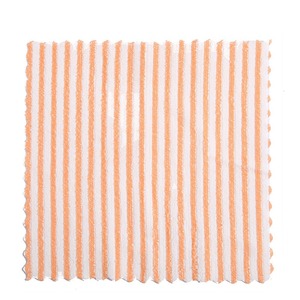 Serviettes <span class=keywords><strong>de</strong></span> <span class=keywords><strong>cuisine</strong></span> rayées à bandes unies en microfibre pour le nettoyage quotidien, exportables, vendues au détail - Product Image 3