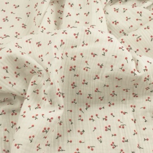 Tissu imprimé en mousseline <span class=keywords><strong>de</strong></span> <span class=keywords><strong>coton</strong></span> froissé double épaisseur certifié OEKO-TEX léger pour couvertures, chemises, loisirs créatifs et jouets pour garçons et enfants - Product Image 2