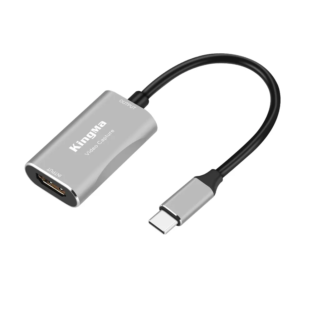 Kingma تسجيل HD مي إلى نوع-C USB-C الصوت فيديو بطاقة التقاط الصوت والفيديو 4K لعبة فيديو بث والفيديو المؤتمر