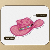 Patch brodé thermocollant pour la Saint-Valentin, motif cœur, autocollant en fil brodé pour coque de téléphone portable, sac, vêtements, décoration