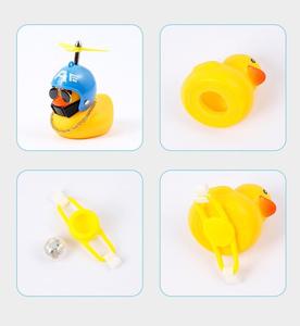 Bocina de pato de goma para bicicleta, bocina de motocicleta con hélice de casco, lindo juguete de pato de goma, adornos para coche, decoración para <span class=keywords><strong>el</strong></span> hogar - Product Image 6