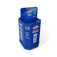 Papier de benne basculante en carton à 4 niveaux personnalisé pour magasin de détail pour affichage de la pop pour point d'achat publicité pour t-shirts