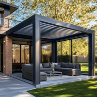 Pergola Bioclimatique en Aluminium 3x3m 3x4m 4x4m 6x4m avec Toit à Lames Motorisé Étanche – Vente Directe Usine OEM pour Jardin