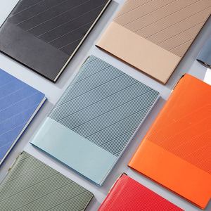 Promotion Customizable Soft Leather A5 <b>Sewing</b> Binding Office Line Planner with Custom Printing - Product Image 2