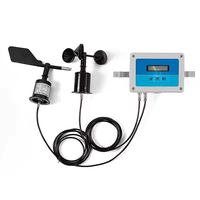 Veinasa XS-FSXY1 Anemómetro Digital de Alta Precisión con Salida RS485 Modbus, Registrador de Datos, Indicador de Viento para Grúas Torre, Velocidad del Viento 0-70m/s, IP66