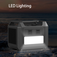 Chargeur sans fil 600W 1200W, chargeur rapide Type-C, panneau solaire MPPT, lampe de poche, station d'alimentation portable pour le camping et les voyages