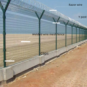 Fabriek Directe Verkoop Pvc 3d Bocht Hek Panelen Uv-Resistente Lichtgewicht Veiligheidsbarrière Luchthavens Werf Ranch Hek 3d Modellering - Product Image 5