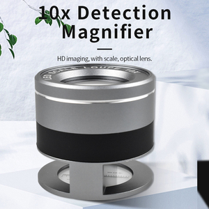 <span class=keywords><strong>Loupe</strong></span> professionnelle 10X avec échelle de mesure - <span class=keywords><strong>Loupe</strong></span> de poche portable pour la gemmologie et l'inspection de circuits imprimés - Product Image 2