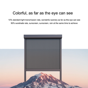 ستائر بمحرك مقاومة للرياح في الهواء الطلق ، بكرة نافذة بسحاب ، ستائر مقاومة للماء ، ستائر خارجية ، ظل ، ستائر ظل خارجية بمحركات - Product Image 2