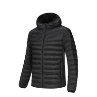 Veste d'hiver à capuche marron en plumes de canard chaude pour hommes, bouffée de bulles, fermeture à glissière imperméable et respirante formelle