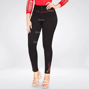 <span class=keywords><strong>Pantalones</strong></span> pitillo de cintura alta para <span class=keywords><strong>mujer</strong></span>, Vaqueros ajustados de algodón con cremallera, moda en vivo, cola elevada, 2023 - Product Image 1