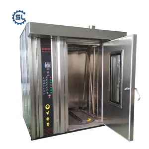 Big Bread Baking Machine Gas Bakery Equipment Hot Air Rotary Oven On Sale