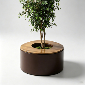 Creative Shopping Mall Bench Modular FRP Planter Seat Artistic Flower <b>Pot</b> Chair for Co Working Space - Product Image 2
