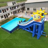 Support d'eau gonflable géant, pour l'extérieur, piscine, jeux d'eau pour enfants, large, pour adultes, vente en gros
