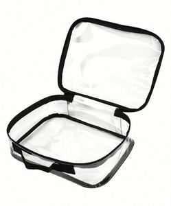 Custom Gym Beach Makeup <b>Storage</b> Recyclable Tsa-Approved Waterproof Tote Clear Pvc Large <b>Toiletry</b> Bag Set - Product Image 3