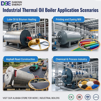 Chaudière à huile thermique au gaz série YQW 1,4 MW, chauffe-huile horizontal à 3 passages pour la transformation alimentaire, norme ASME