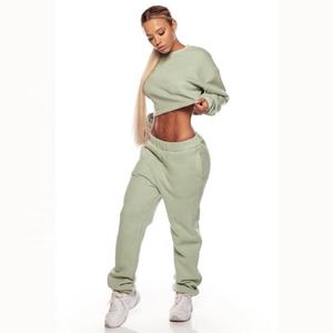 Nouveaux survêtements de sport personnalisés en molleton, sweat-shirts et pantalons de jogging, vêtements décontractés pour femmes - Product Image 5