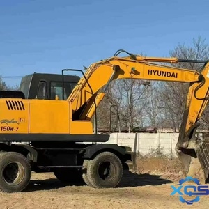Excavatrice sur chenilles Hyundai d'origine de 15 tonnes, modèle 2018, d'occasion, avec moteur Cummins, roulement de boîte de vitesses, PLC et boîte de vitesses - Vente à prix réduit - Product Image 4