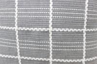 Housse de coussin décorative pour la maison, motif géométrique gris et blanc, coussin texturé pour canapé