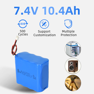 Özelleştirilmiş 7.4v 2S4P 10.rechargeable şarj edilebilir yüksek kapasiteli Li-ion 18650 Li-ion lityum pil paketi - Product Image 1