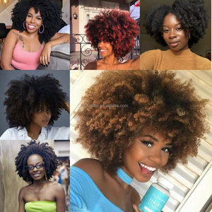 Vendre des extensions de cheveux synthétiques en vrac Marley Kinky Curly de 8 pouces, tresses afro au crochet, installation facile, longue durée, pour tresses africaines - Product Image 2