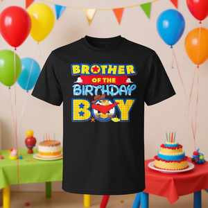 Brother of the Birthday Boy <b>Toy</b> Family Party Decorations T-Shirt-Promotional Product - Product Image 3