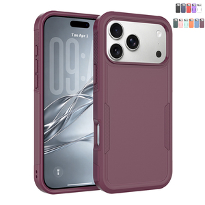 Funda Protectora para Teléfono Móvil Armor para <span class=keywords><strong>iPhone</strong></span> 18 Pro Max, Doble Capa TPU+PC 2 en 1, Antigolpes, para <span class=keywords><strong>iPhone</strong></span> 16 17 18 Pro - Product Image 1