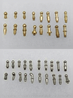 Rivets à tête ronde en acier rétro pour ceintures, attaches de portefeuilles, accessoires de maroquinerie et bagages