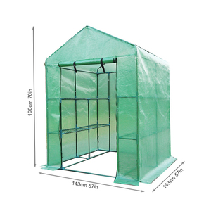 Mini <strong>Greenhouses</strong> Outdoor Portable <strong>Greenhouse</strong> Walk in 3 Tiers 12 Shelves Stands Small <strong>Shelving</strong> Green House for Herb and Flower - Product Image 2