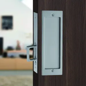 Passages Mortise Lock Set Modern Rectangular Security Pocket Sliding Door Lock