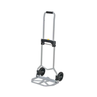 Chariot à bagages en acier pliant portable personnalisé à deux roues en aluminium antirouille de 60kg chariot de jardin