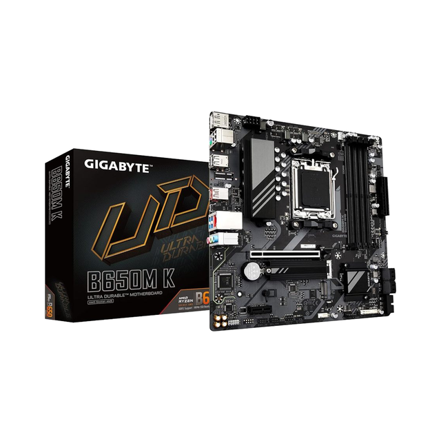 GIGABYTE B650M K Desktop AM5 LGA 1718 AMD B650 Micro-ATX Motherboard 5-Year Warranty DDR5 128GB SATA USB 3.1 Gen2 PCIe 4.0 New