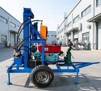 Foreuse de puits d'eau portable électrique à démarrage rapide, profondeur max. 150 m, diamètre 300 mm, avec assemblage rapide pour le terrain
