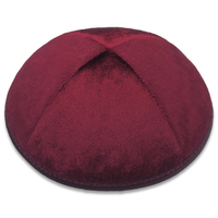 Kippa de Terciopelo Italiano al por Mayor con Logotipo Personalizado, Gorro Judío, Kippah, Kippot, Yarmulke para Bodas