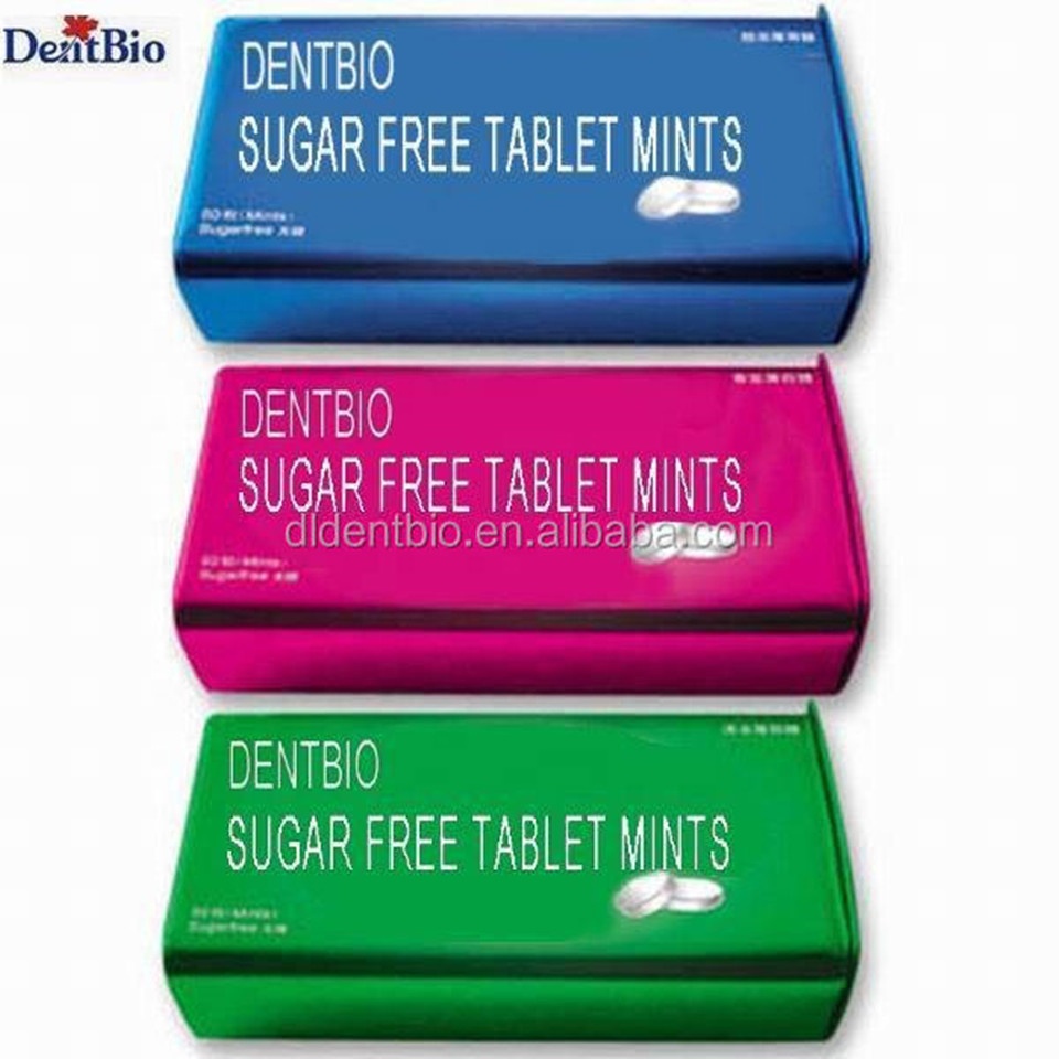 Мятные 100%, не содержат сахара