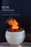 Diffuseur d'huiles essentielles Volcano 3 en 1, humidificateur ultrasonique avec lumière de nuit à 7 couleurs, diffuseur d'aromathérapie pour la décoration de la maison