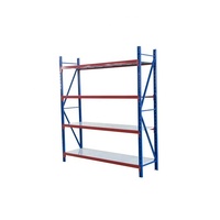 Couleur bleu robuste 200kg par couche, rangement d'entrepôt léger, à assembler support en acier sans boulon
