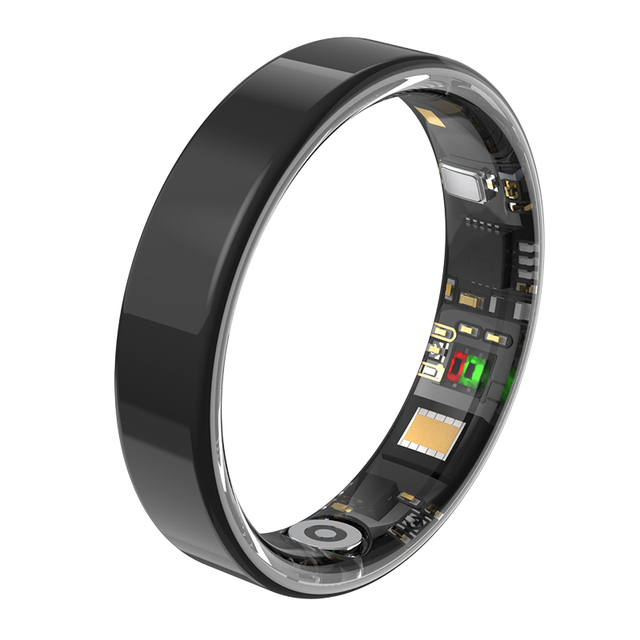 Smart Ring Fitness Tracker BT Compatible IP68 Waterproof Health Tracker Smart Ring for Android IOS