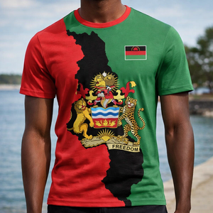 Camisetas Personalizadas al por Mayor para el Día Nacional de Malawi, 6 de julio de 2026, Celebración de la Victoria de los Malawianos, Camisetas de Cuello Redondo y Manga Corta para Hombre - Product Image 1