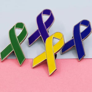 Vente <span class=keywords><strong>en</strong></span> gros d'insignes personnalisés pour le cancer de l'haleine du sein <span class=keywords><strong>Octobre</strong></span> Rose Ruban Rose Insignes de sensibilisation Épinglettes Broches - Product Image 4