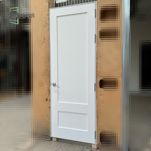 Hoàn toàn tùy chỉnh màu trắng duy nhất Bảng điều khiển bằng gỗ Shaker cửa nội thất phòng ngủ sồi thông gỗ gụ cửa gỗ rắn - Product Image 1